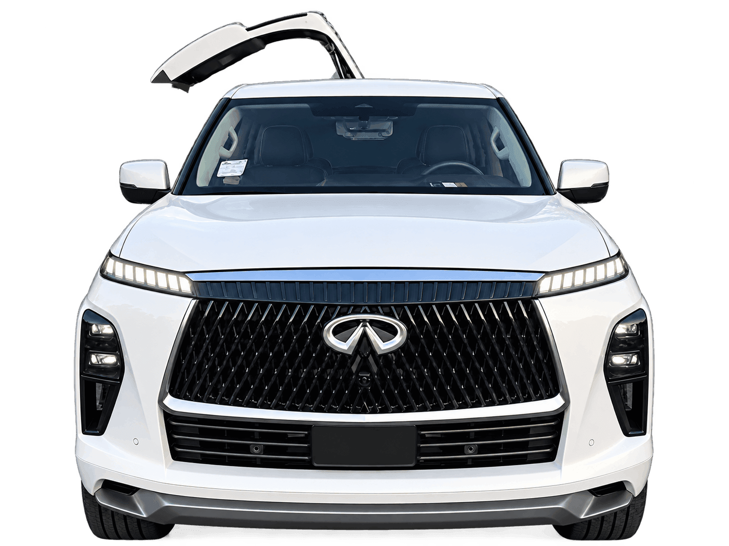 Infiniti QX80 stretch limousine for eighteen passengers in Brooklyn